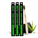 Beco Compostable Bamboo Toothbrush with Ultra-Soft Charcoal activated Bristles, 100% Natural & Eco-Friendly (Pack of 3)...