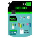 Beco Top Load Laundry Liquid Detergent 2000 ml, Refill Pack, Coconut based Surfactants with Lavender and Vanilla Extracts, 100% Natural & Eco-Friendly...