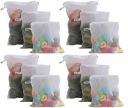 Beddify Set of 12 Premium Reusable Fridge Storage Bag for Vegetables and Fruits with Zipper...