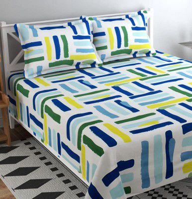 BSB HOME Bedsheet for Double Bed with Two King Size Pillow Covers