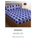 Bedsheets @ Minimum 80% Off...
