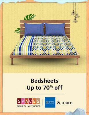 Bedsheets up to 70% Off
