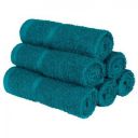 Bedspun Teal 100% Cotton Terry Towel 6 U Face Towels...