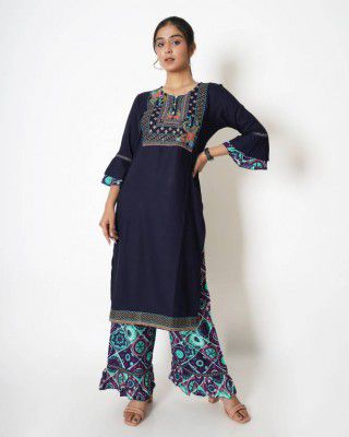 Bee 16 Women Viscose Rayon Kurta Palazzo Set