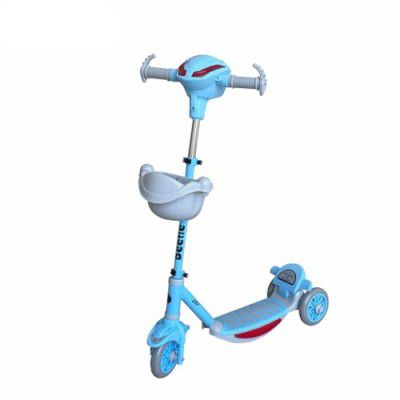Beetle Scooter for Kids with Rear Foot Brakes, Turquoise, Ideal for 2+ yrs Boys & Girls.