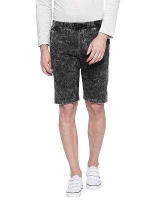 BEEVEE Mens Black Raw Knits 3/4th with Drawstring
