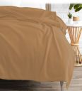 Beige Polyester Solid 140 GSM Single Polar Blanket...