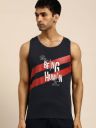 BEING HUMAN Men Solid Crew Neck Cotton Blend Grey T-Shirt...