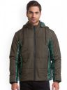 Being Human Men Olive Green Striped Longline Tailored Jacket...