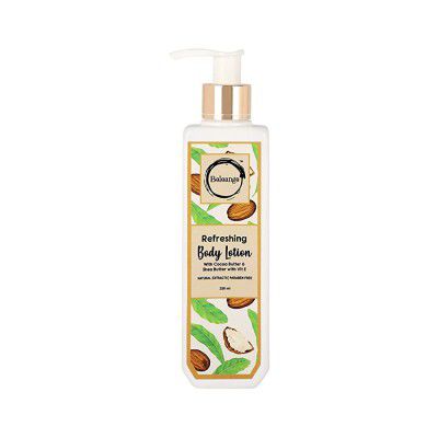 Beleange Refreshing Body Lotion Paraben Free With Cocoa Butter & Shea Butter with Vitamin E Natural Extracts - 1 Bottle 250 ml
