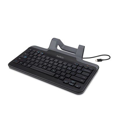 Belkin USB-C Wired Tablet Keyboard with Stand Compatible with All USB-C Type C Enabled Devices