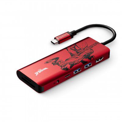 Belkin X Marvel, Spiderman Edition, USB-C 7-in-1 Multimedia Multiport Adapter