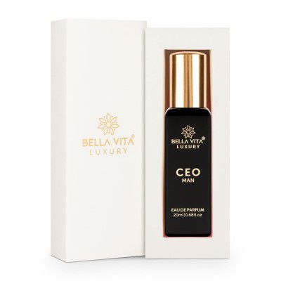 Bella Vita Luxury CEO MAN Eau De Parfum | long lasting notes of Tonka and Agarwood 20 ML