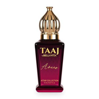 Bella Vita Luxury TAAJ Ameer Attar with Lemon, Tonka, Vanilla & Patchouli | Alcohol-free Roll On, Musky Long Lasting Fragrance - 12 ML