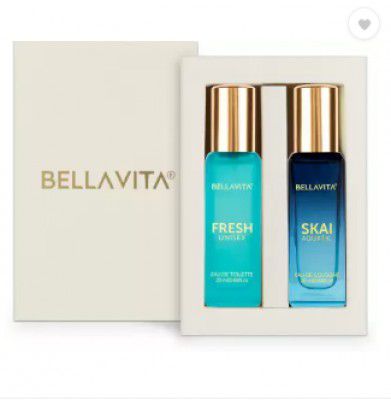 Bella vita organic FRESH perfume & SKAI AQUATIC perfume combo|2X20ML|Citrus & Woody Notes| Perfume - 40 ml  (For Men & Women)