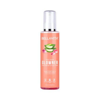 Bella Vita Organic Glowner Face Toner, Alcohol-free, Rose Water - 200ml