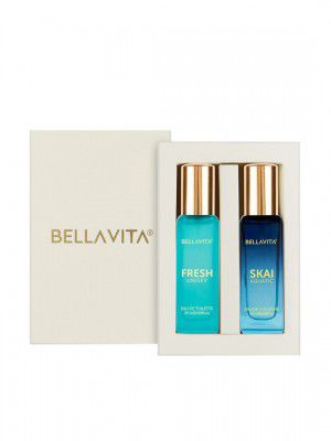 Bella Vita Organic Set of Fresh Eau De Toilette & Skai Aquatic Eau de Cologne - 20ml Each