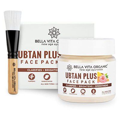 Bella Vita Organic Ubtan Plus Face Pack for Glowing Skin, 100 gm