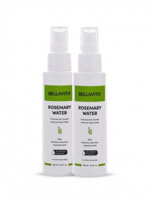 Bella Vita Organic (Set of 2) Rosemary Water with Aloe Vera & Hyaluronic Acid - 100ml Each