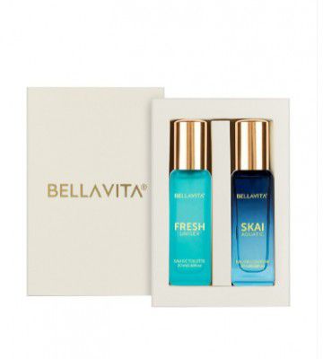 Bella Vita Set of Fresh Eau De Toilette & Skai Aquatic Eau de Cologne - 20ml Each