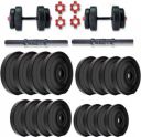 BELLATRIX X Pvc 20 Kg (2 Kg X 4 + 3 Kg X 4 ) Adjustable Dumbbell set...