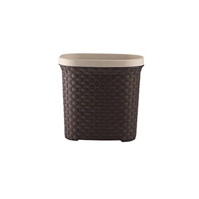 Bellavie Brio Waste Paper Bin, 6 Litres, Matte Brown