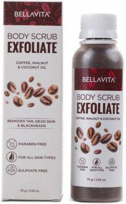 BELLAVITA Coffee Face & Body Scrub For Skin  (75 g)
