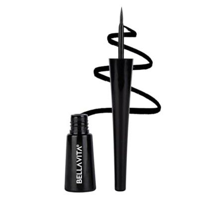 BELLAVITA Intense Drama Waterproof Smudge Proof Eyeliner - 3.5ml, Black, Matte Finish