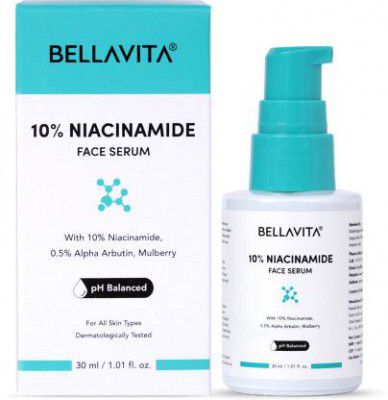 BELLAVITA Niacinamide Face Serum, Hyaluronic Acid | 10% Niacinamide  (30 ml)