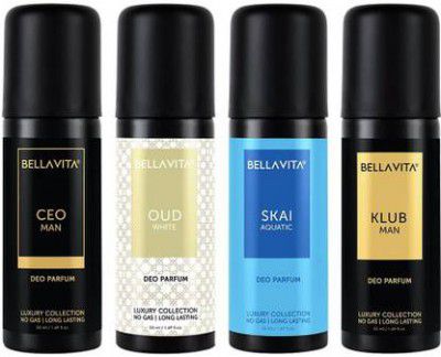 BELLAVITA organic Deo Parfum  (200 ml, Pack of 4)