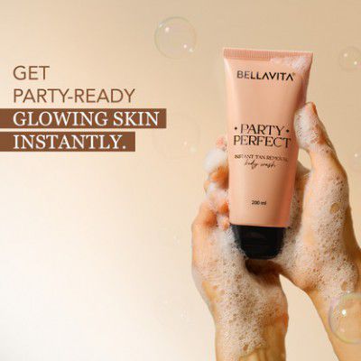 BELLAVITA Party Perfect 2-in-1 Body Wash | Instant Tan Removal|Instant Brightening  (200 ml)