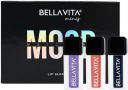 BELLAVITA pH Adapting Mini Lip Gloss Set of 3x2ml| Glossy Finish| Hydrating & Non-sticky  (6 ml, Lavender, Peach, Black)...