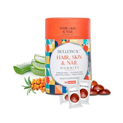 Bellebeau Skin, Hair & Nail Biotin Gummies With Vitamin A to E, Folic Acid, Zinc, Aloe Vera And Sea Buckthorn