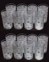 BELLERBIRD (Pack of 16) Premium quality clear prisam with diamond design Unbreakable Stylish Transparent Glass Set Water/Juice Glass  (300 ml, Plastic, Clear)...