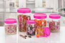 BELLMOND Plastic Grocery Container - 6000 ml  (Pack of 6, Pink)...