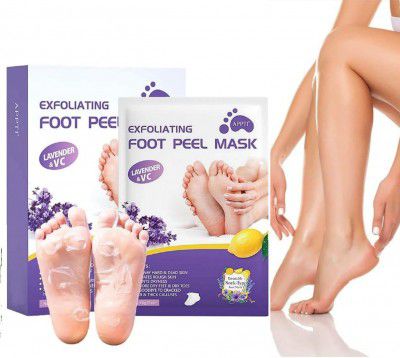 Bellox 1Pair Foot Peel Masks for Women & Men, Skin Care Dark Skin Lightening & Whitening Moisturizing 