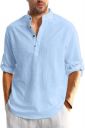 Bellstone Men Solid Cotton Blend Straight Kurta Shirt...
