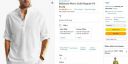 Bellstone Men's Solid Regular Fit Kurta...