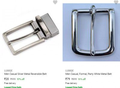 Belts & Accessories Upto 97% Off