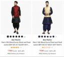 Ben Martin Men's Kurta Dhoti @ 82% Discount...