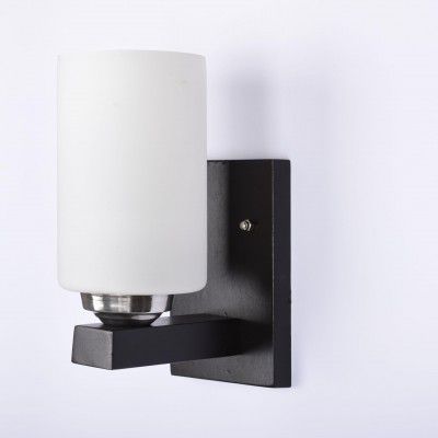 BENE Eagan Wooden Indoor Modern Wall Light, E-27 Base Wall Lamp for Home Decor (Wood, Pack of 2)