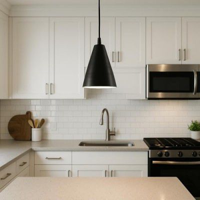 BENE Hawaii Pendant Lamp, 14 cm (Black, Pack of 1 Pc)