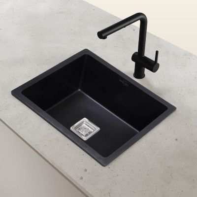Benelave by Hindware BLACP91005 Quartz Sink 21x18 | 7-year Manufacturer Warranty
