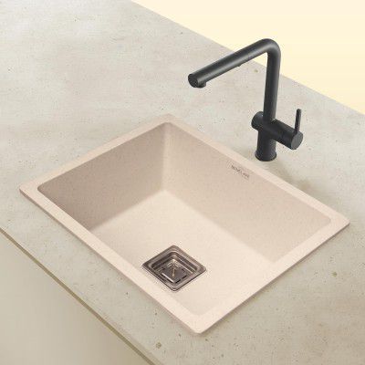 Benelave by Hindware BLACP91007 Quartz Sink 21x18 for Kitchen | 7-year Manufacturer Warranty