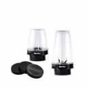 Benito NUTRI BULLET JAR Unbreakable Polycarbonate 2 set for Mixer Grinder, Smoothies Maker Mixi-Grinder (500ml & 300ml) (Free Cover Caps)...
