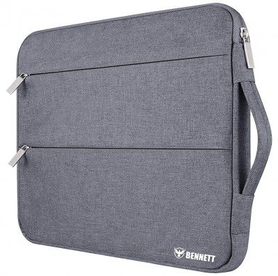 BENNETT Drax Laptop Bag Sleeve Case Cover Pouch for 15/15.6 Inch Laptop (Grey)