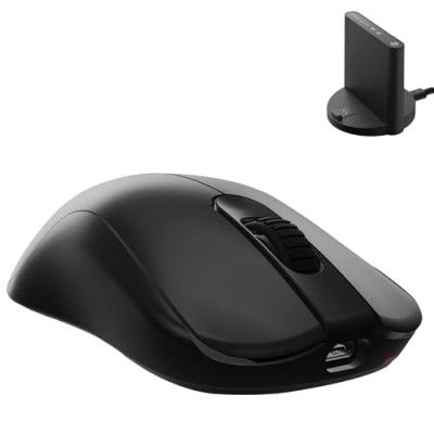 BenQ Zowie FK2-DW 4K Wireless Mouse for Esports, ?Sports Science, 4K Enhanced Receiver, 65g, Symmetrical, Driverless, 3950 Sensor, 4K Polling Rate