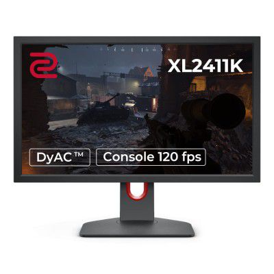 BenQ Zowie XL2411K 60.96 cm (24 Inch) 144 Hz Gaming Monitor, 1080P 1ms, 72% NTSC, Smaller Base, DyAc for Competitive Edge