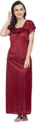 BENSTOKE Women Nighty (Maroon)