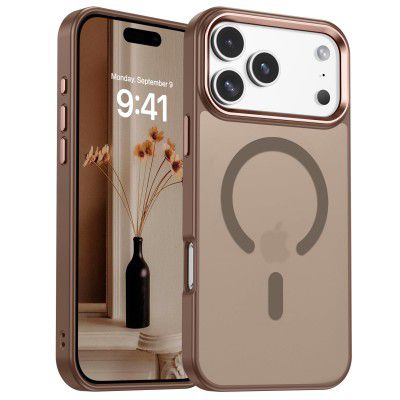 BENTOBEN Ultra-Hybrid Magnetic for iPhone 17 Pro Max Case, Desert Titanium